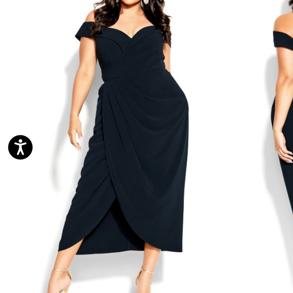 Black, sweetheart dress